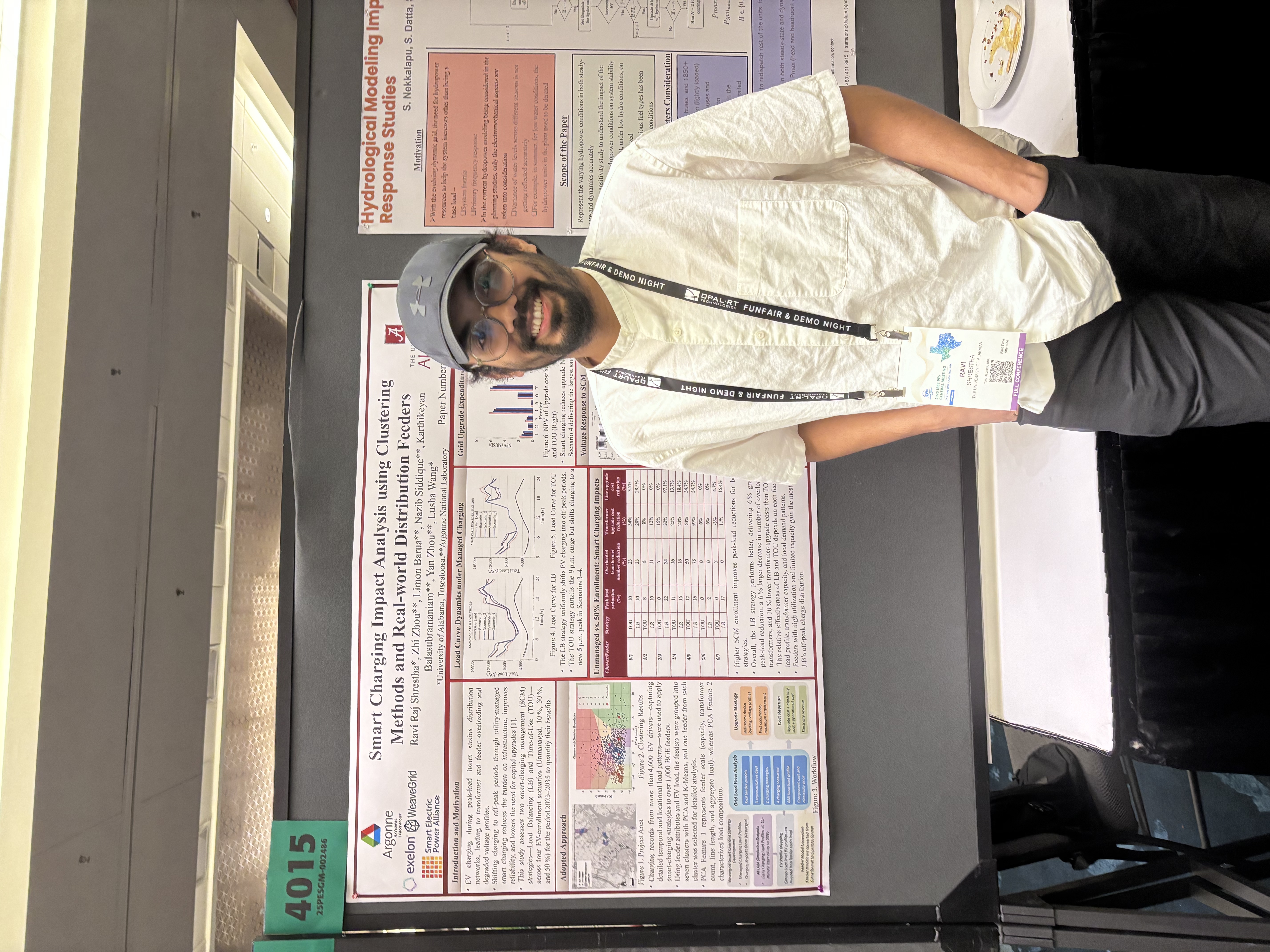 Ravi Shrestha with Best Paper poster at IEEE PES GM 2025